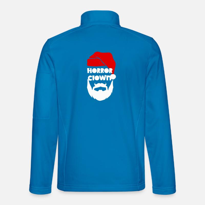 Horror Clown Santa - Unisex Softshelljacke - Lichtblau