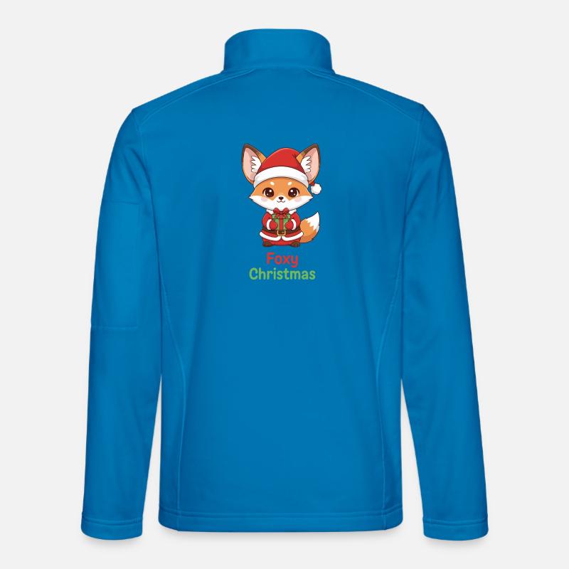 Foxy Christmas Gift Fox - Unisex Softshelljacke - Lichtblau