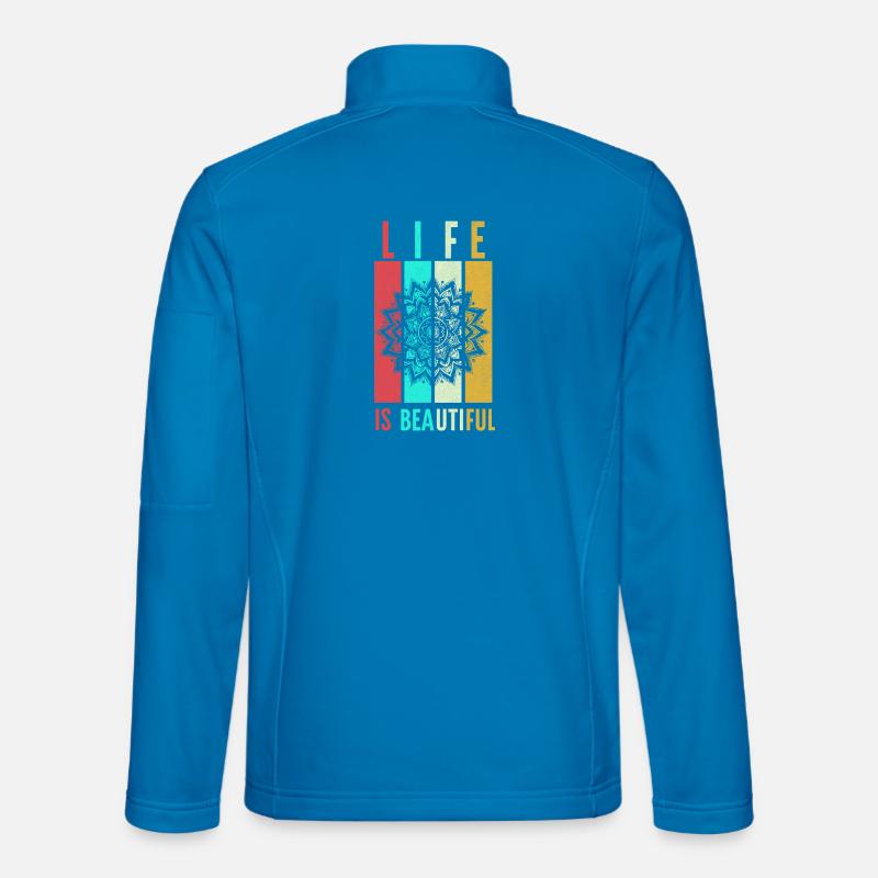 Leben Ist Schön Mandala - Unisex Softshelljacke - Lichtblau