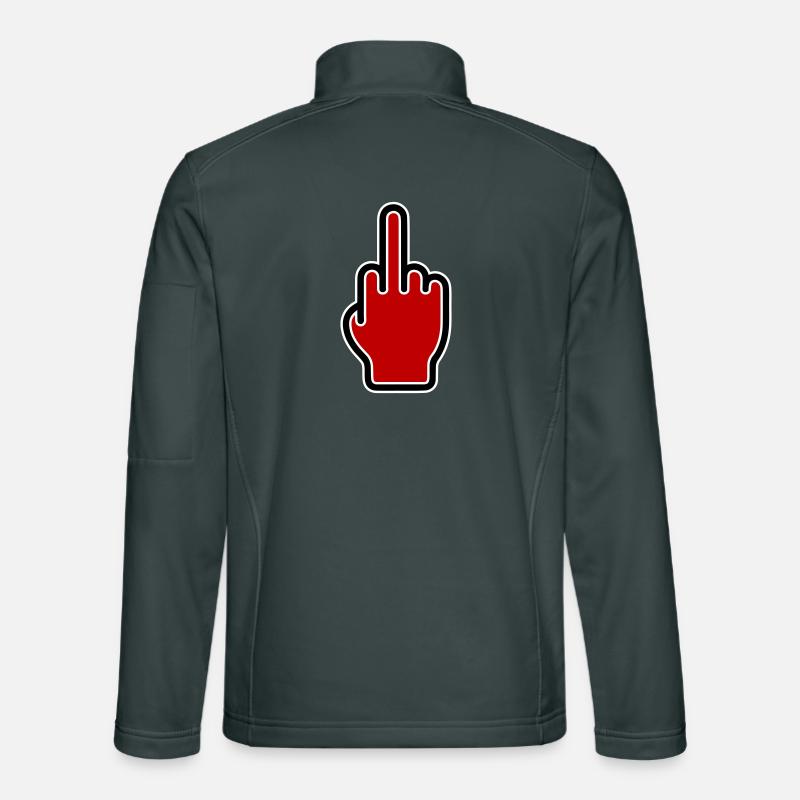 Mittelfinger Symbol Unisex Softshelljacke