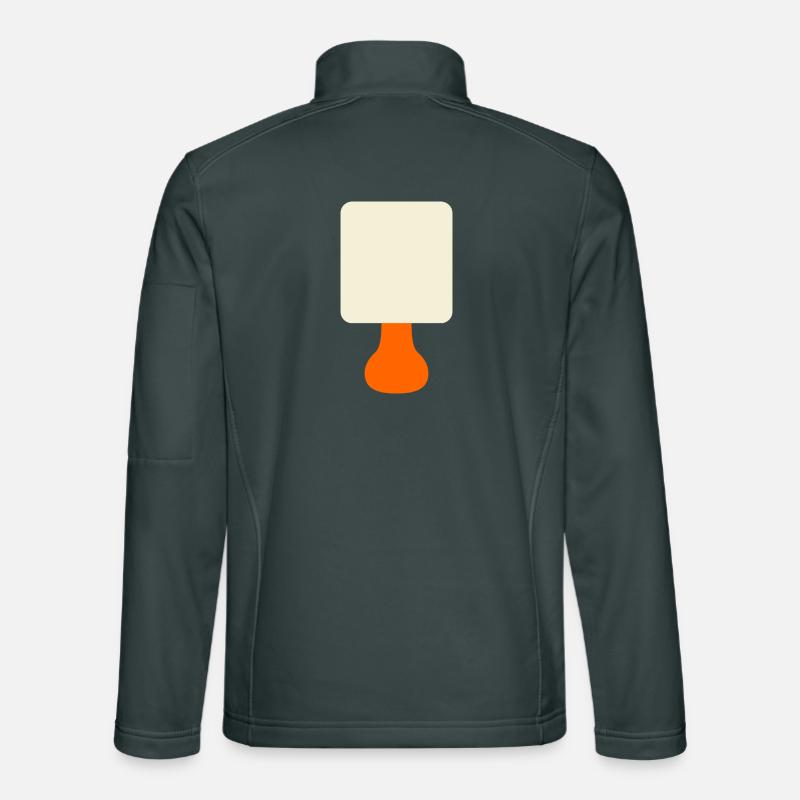 Orange Lamp Minimalist Glow Unisex Softshell Jacket