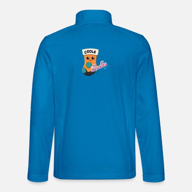 Coole Socke - Unisex Softshelljacke - Lichtblau