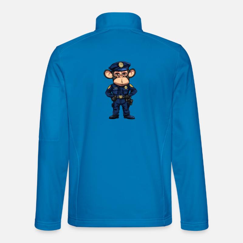 Monkey Police - Unisex Softshell Jacket - light blue