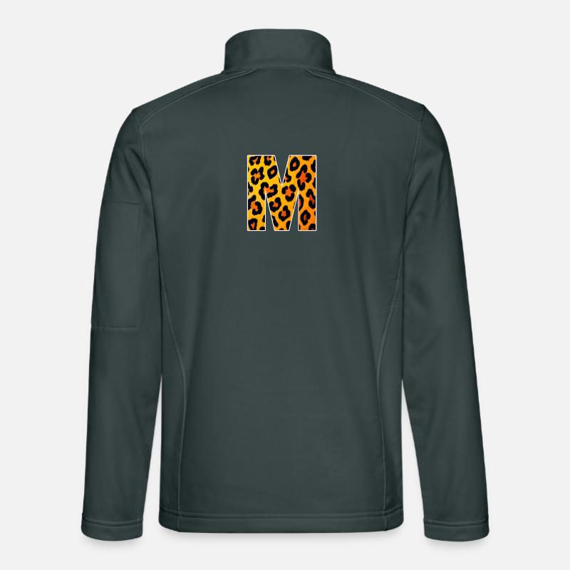 Leopard M Buchstabe Unisex Softshelljacke