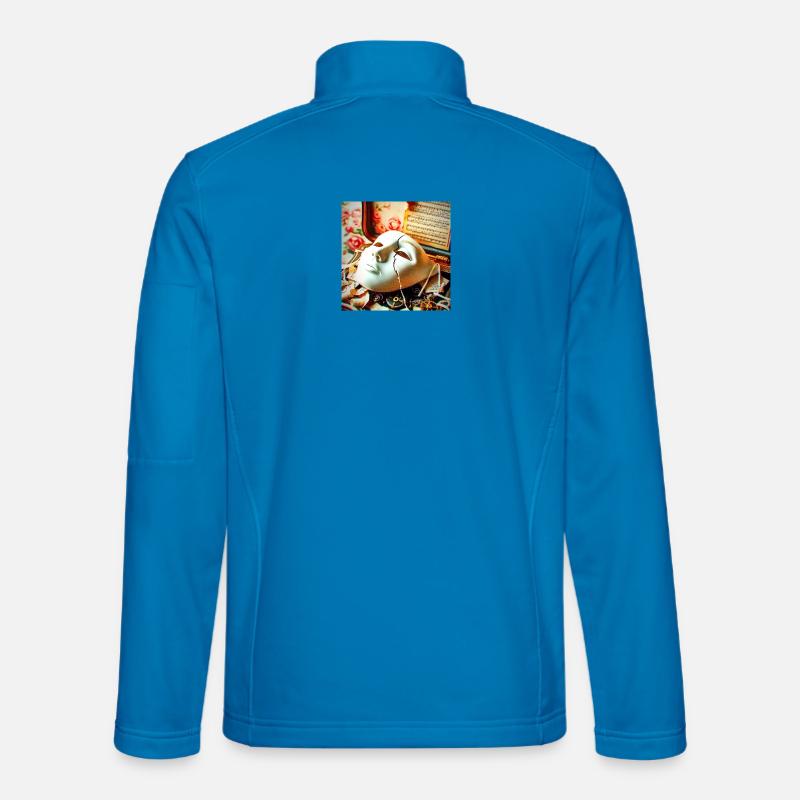Maskenbruch Retro-Setting - Unisex Softshelljacke - Lichtblau