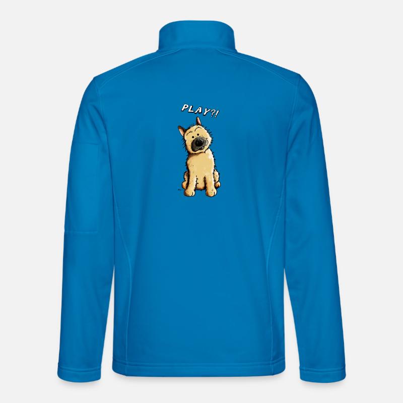 Cairn Terrier Play - Unisex Softshell Jacket - light blue