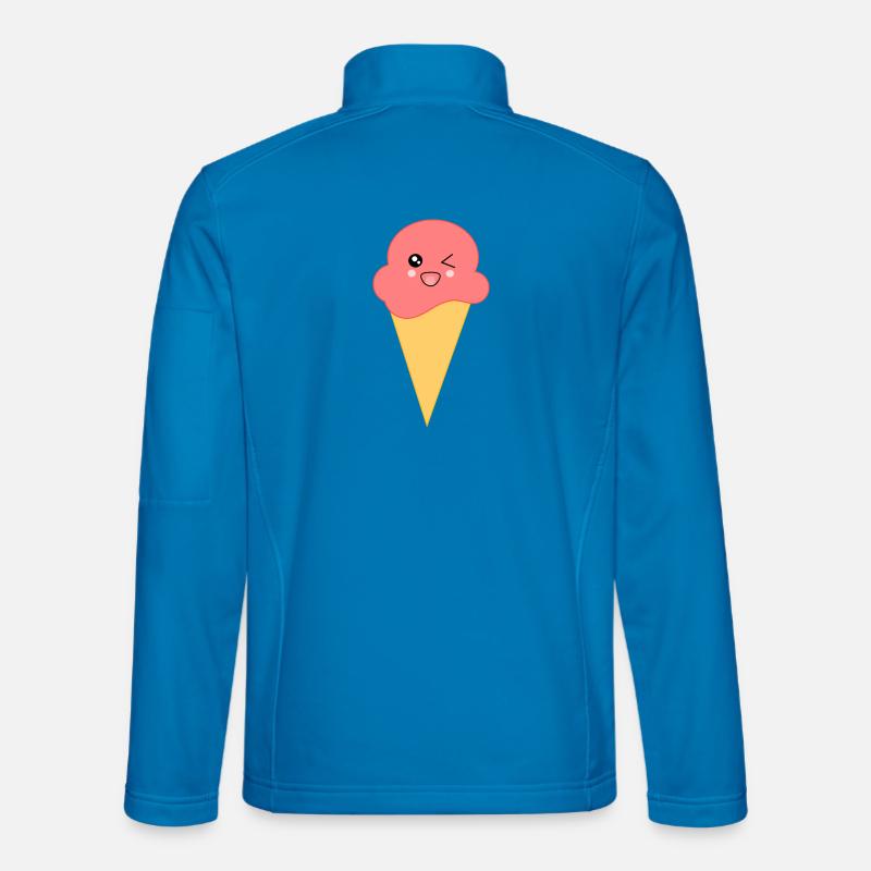 Eis Eiscreme Erdbeereis Unisex Softshelljacke