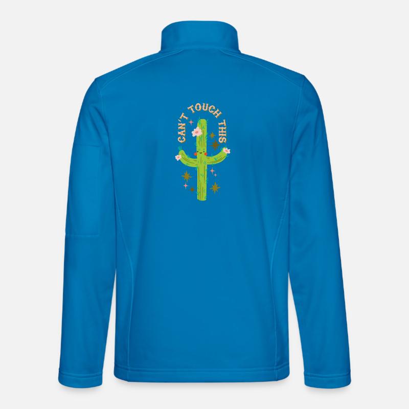 Can't touch this - Stacheliges Kaktusdesign - Unisex Softshelljacke - Lichtblau