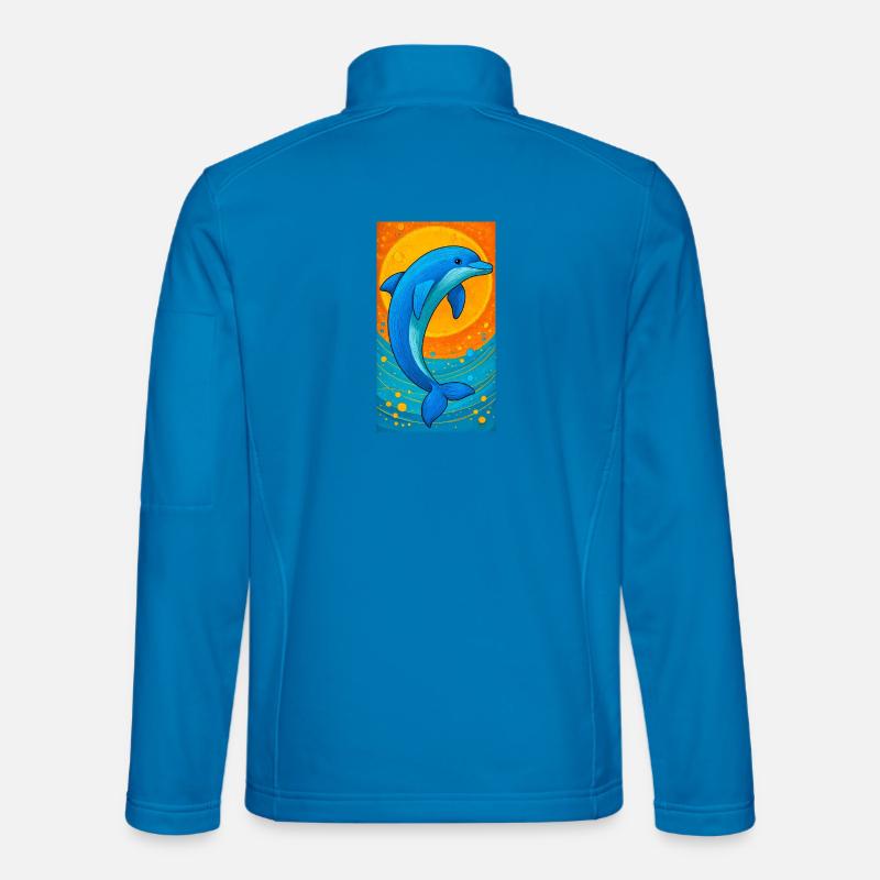 Delfin - Unisex Softshelljacke - Lichtblau
