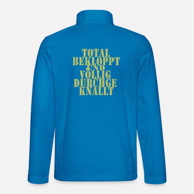 Total Beklopppt Voll Durchgeknallt - Unisex Softshelljacke - Lichtblau