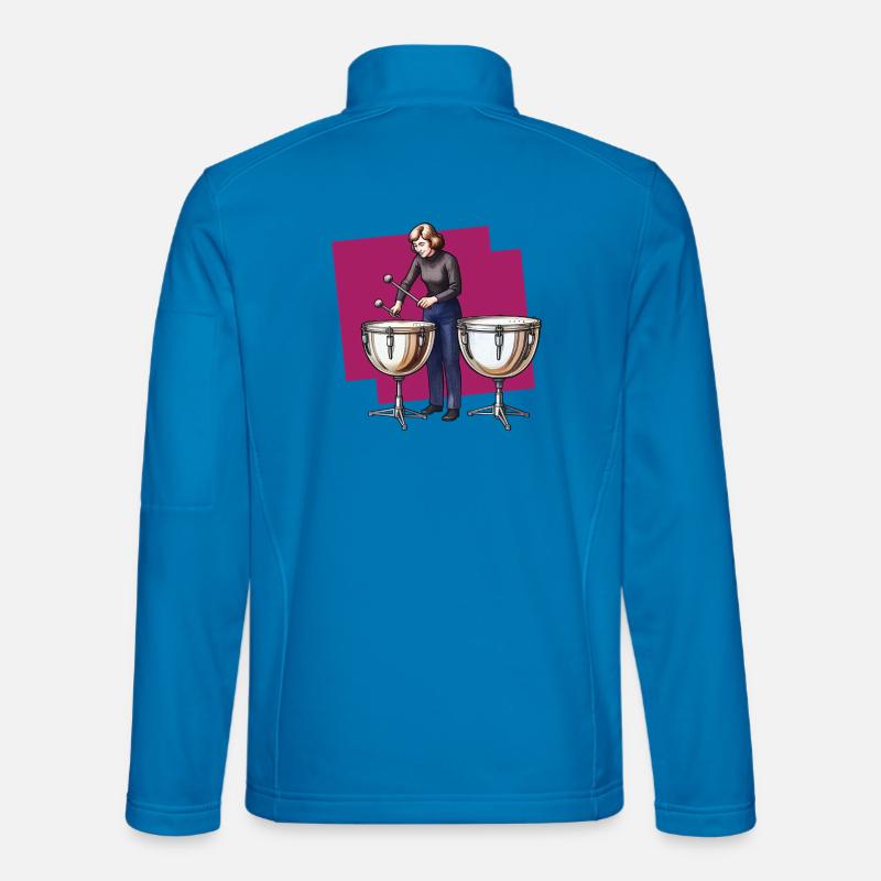 SCHLAGZEUGER #2 – Klang & Bild - Unisex Softshelljacke - Lichtblau
