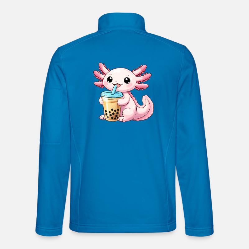 Bubble Tea Drachen-Anhänger - Unisex Softshelljacke - Lichtblau