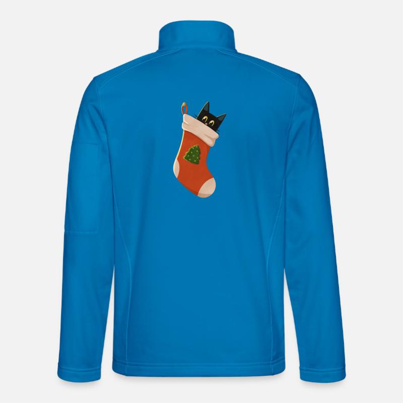Katze in Stiefel - Unisex Softshelljacke - Lichtblau