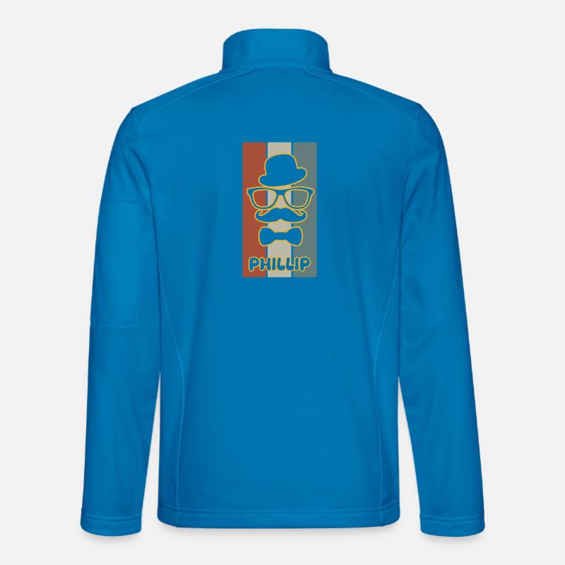 Name Phillip - Unisex Softshell Jacket - light blue