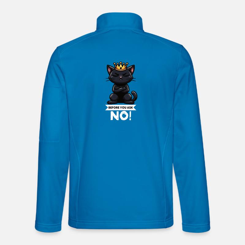Avant de demander à Chat Chat Chat Amoureux de Chat Chaton Veste en tissu softshell Unisexe