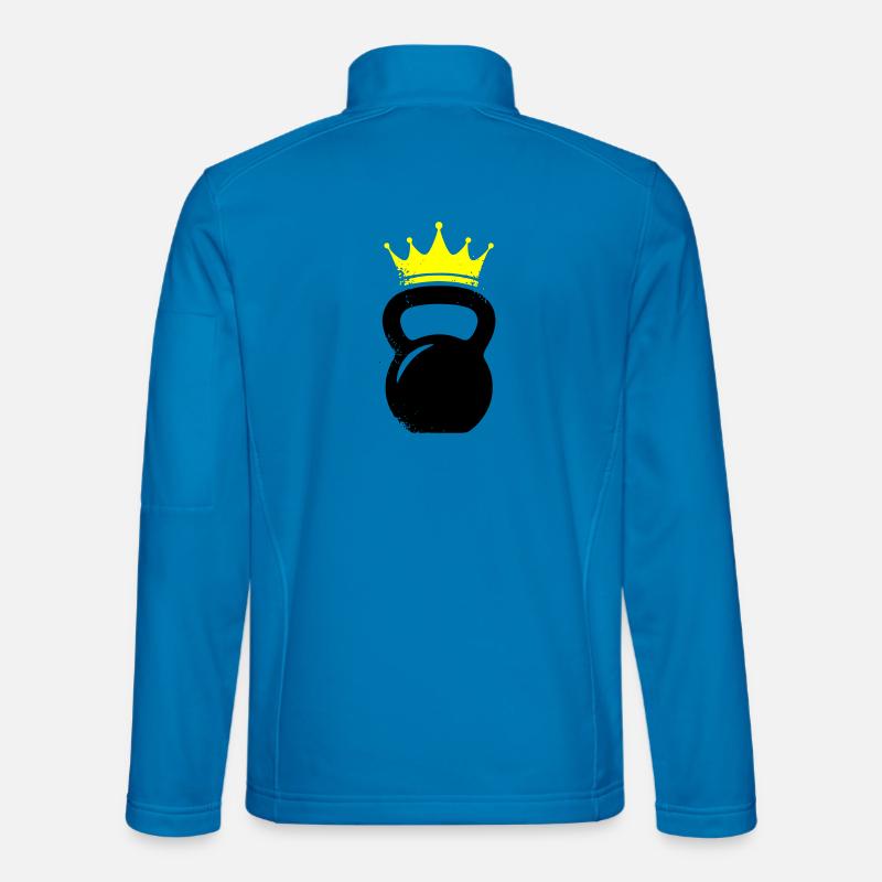 Kugelhantel Krone Gym Logo - Unisex Softshelljacke - Lichtblau