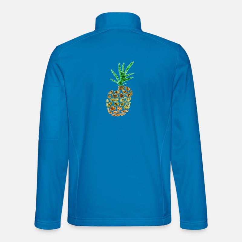 Verrückte Ananas - Unisex Softshelljacke - Lichtblau