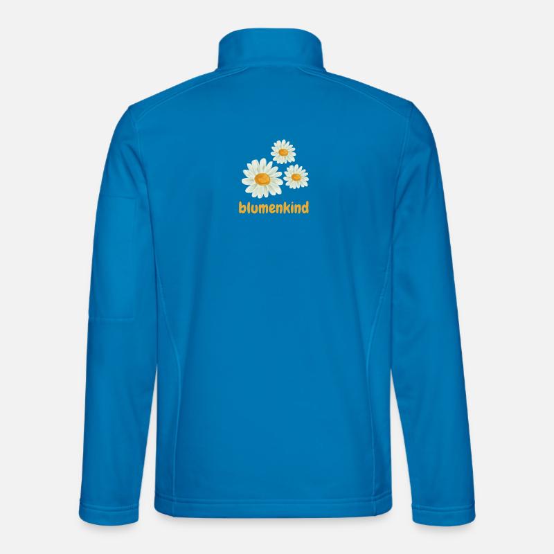 Blumenkind - Unisex Softshelljacke - Lichtblau