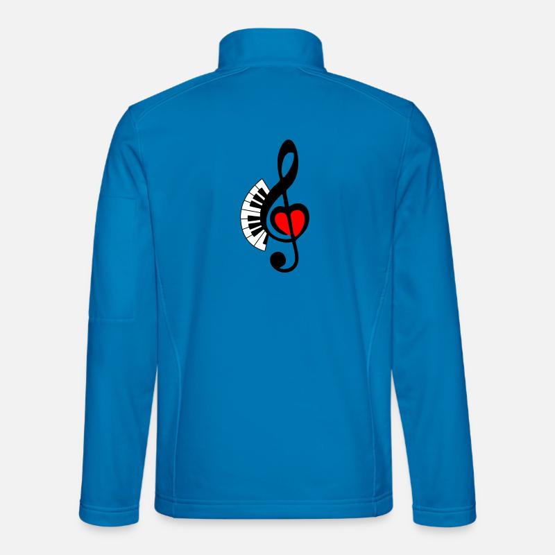 PIANO-Taste 3 - Unisex Softshelljacke - Lichtblau