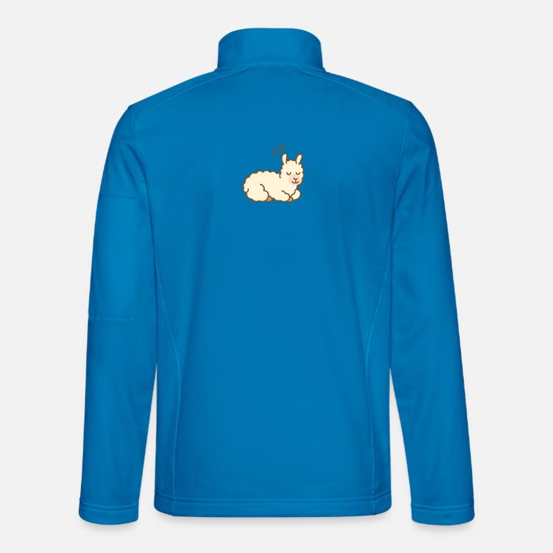 Sleeping Llama - Unisex Softshell Jacket - light blue