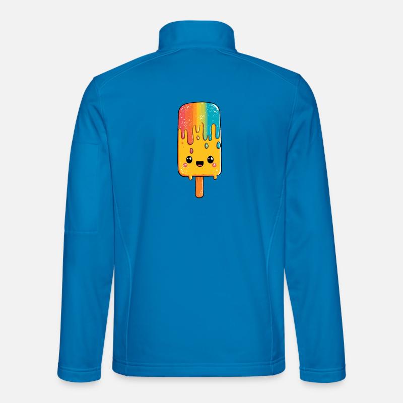 Bonheur aux glaces arc-en-ciel Veste en tissu softshell Unisexe