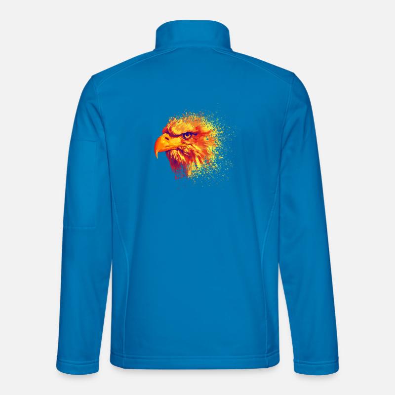 Firebird eagle bird bird of prey Unisex Softshell Jacket