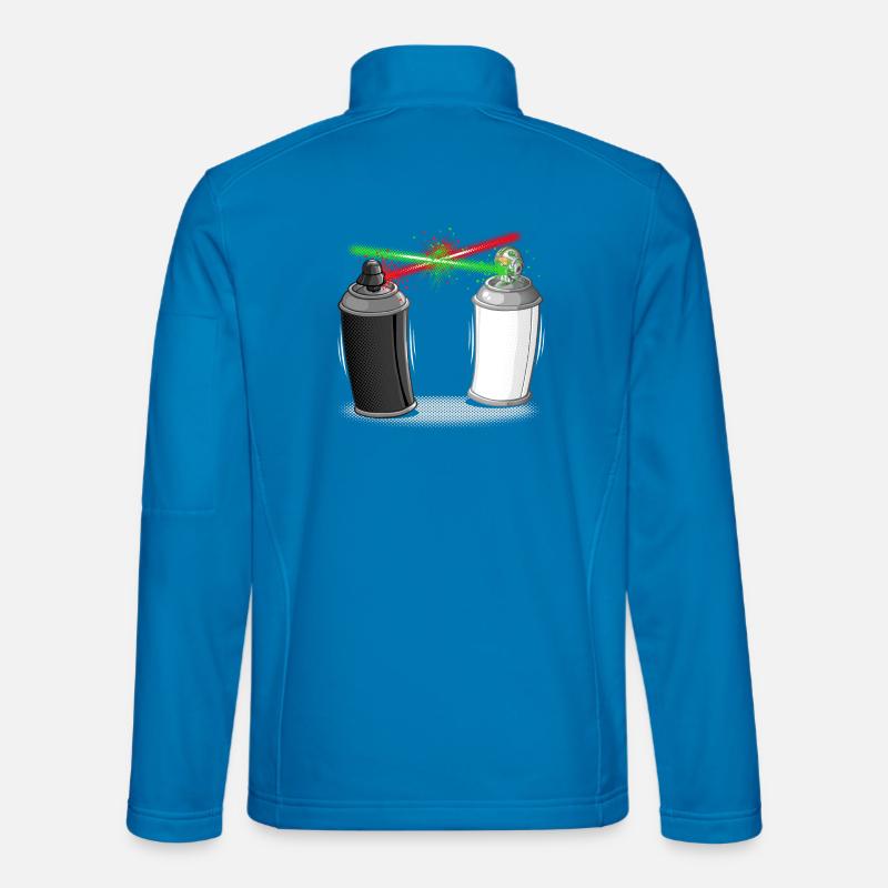 Graffiti wars Veste en tissu softshell Unisexe