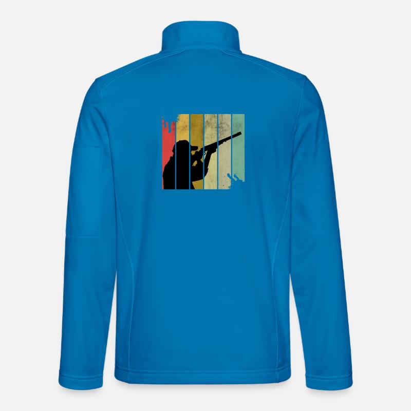 Hunting Hunters Retro - Unisex Softshell Jacket - light blue