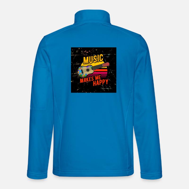 Ukulele face mask - Unisex Softshell Jacket - light blue