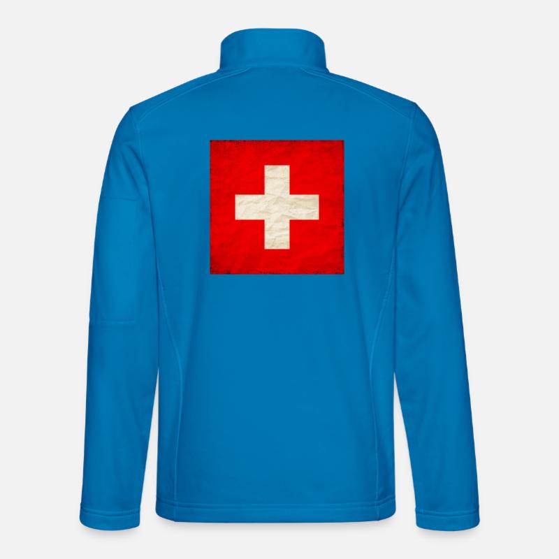 Schweiz Helvetia - Unisex Softshelljacke - Lichtblau