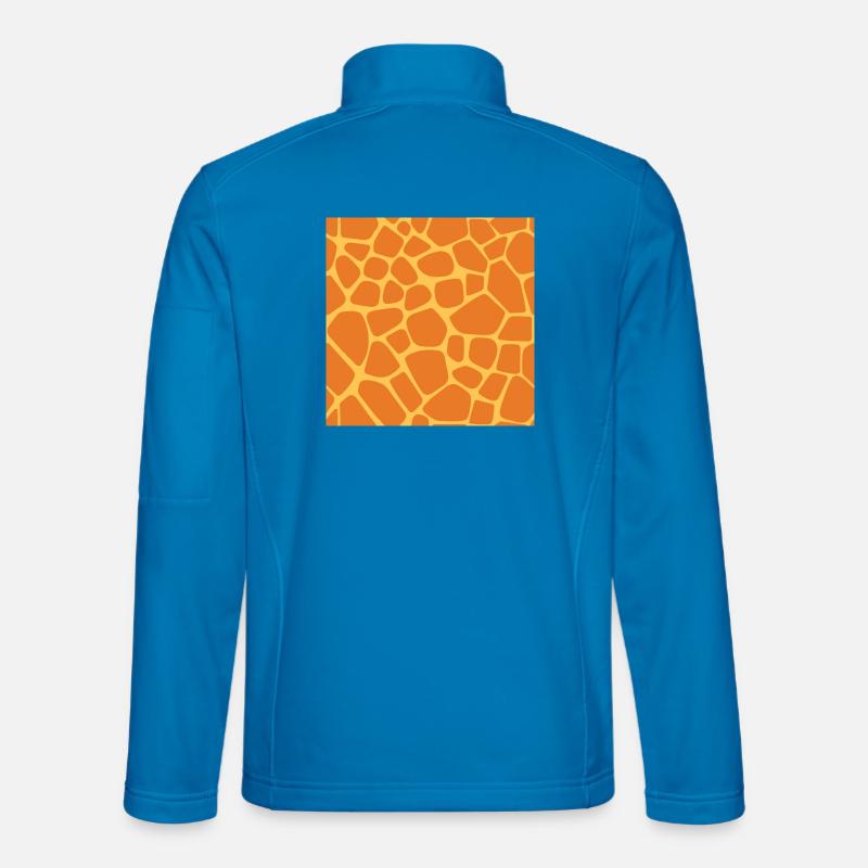 Giraffenmuster - Unisex Softshelljacke - Lichtblau