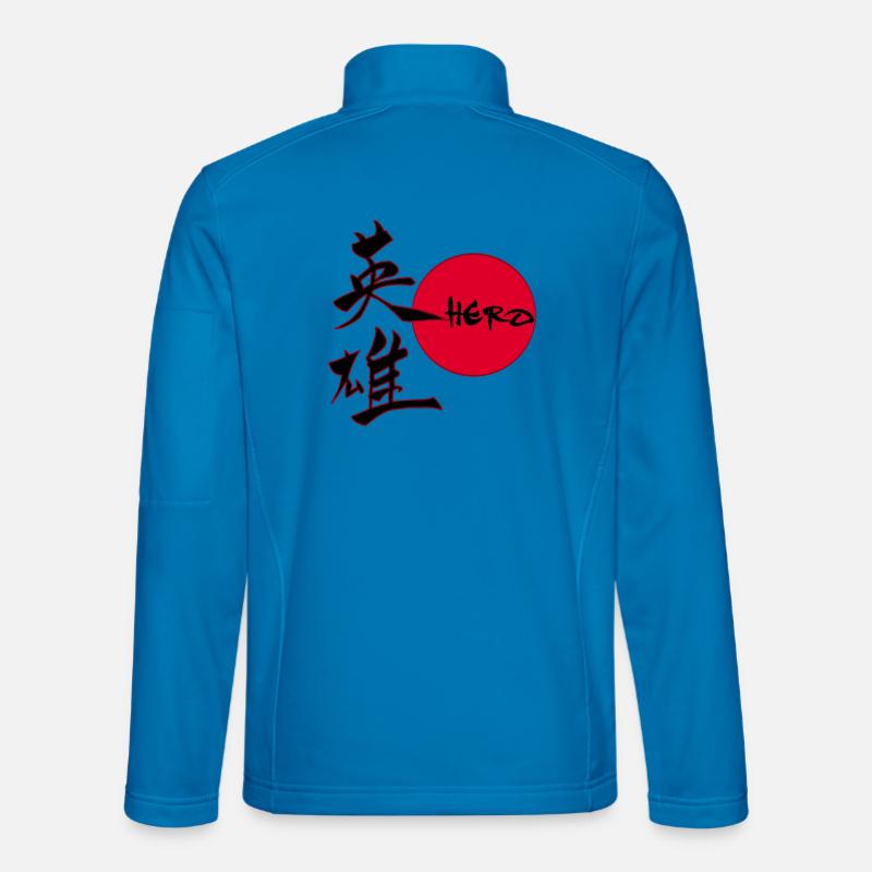 The word hero in Japanese - Unisex Softshell Jacket - light blue