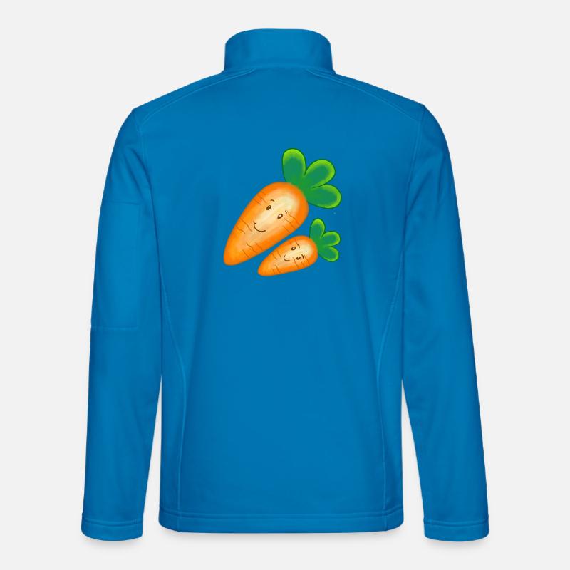 Carrot carrot laughing - Unisex Softshell Jacket - light blue