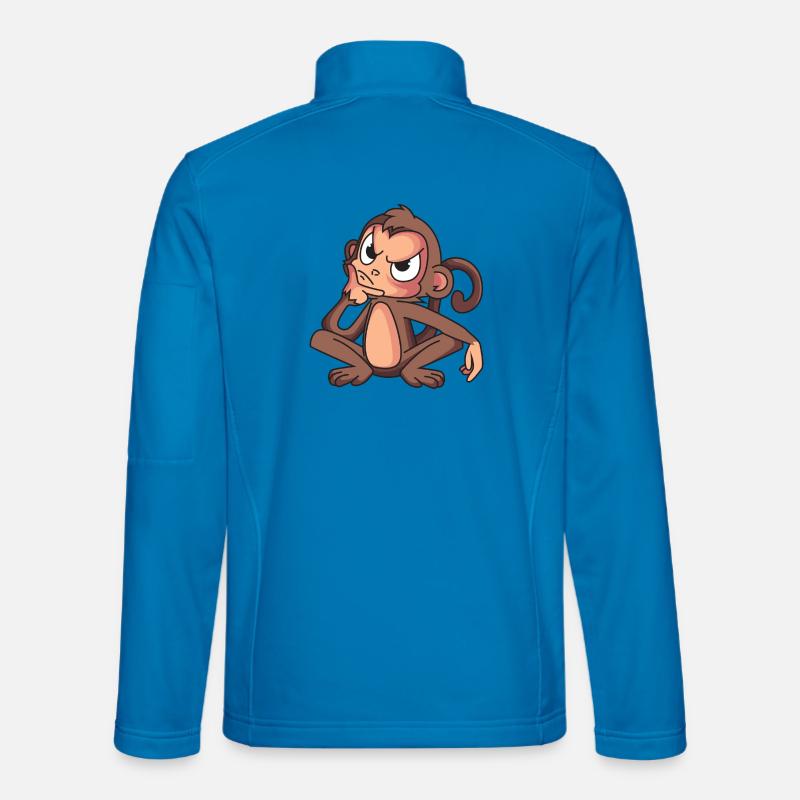 Clever Monkey - Unisex Softshell Jacket - light blue