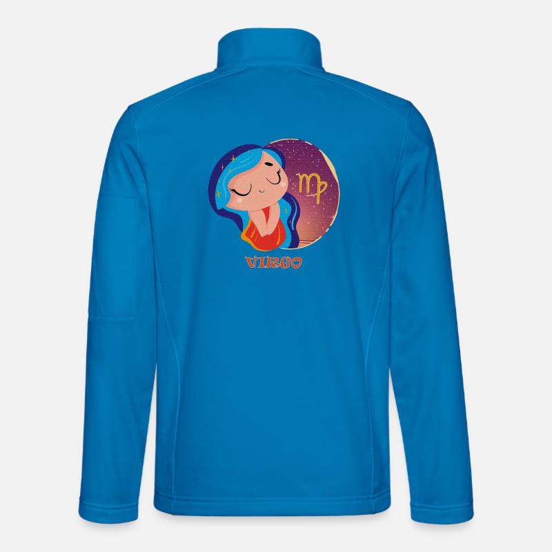 Zodiac Sign Virgo - Unisex Softshell Jacket - light blue