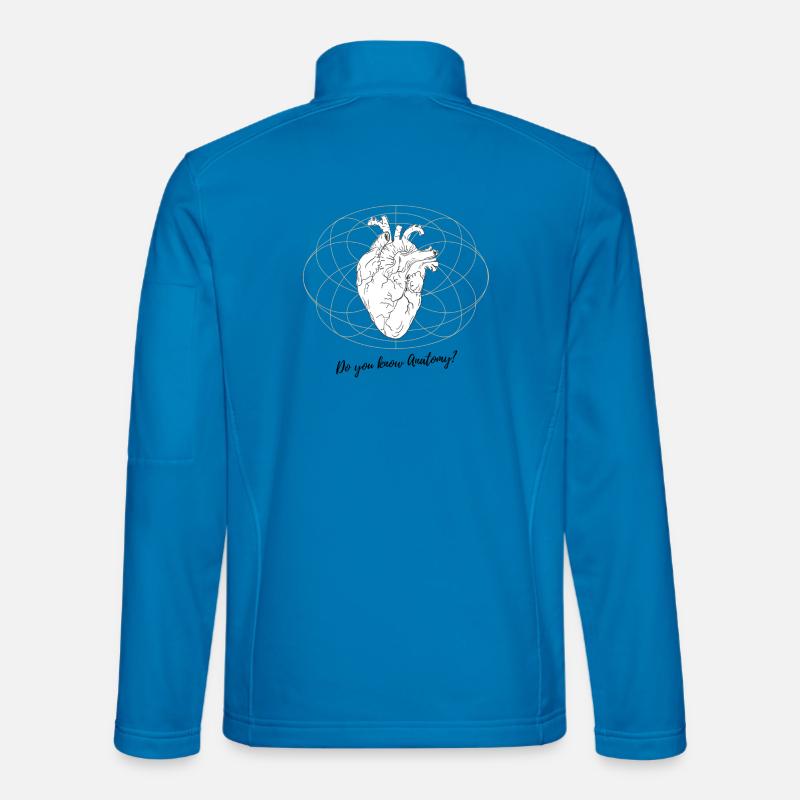 Herz trifft Geometrie - Unisex Softshelljacke - Lichtblau