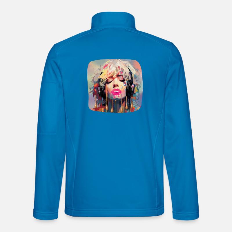 Pop Art & Music - Unisex Softshell Jacket - light blue
