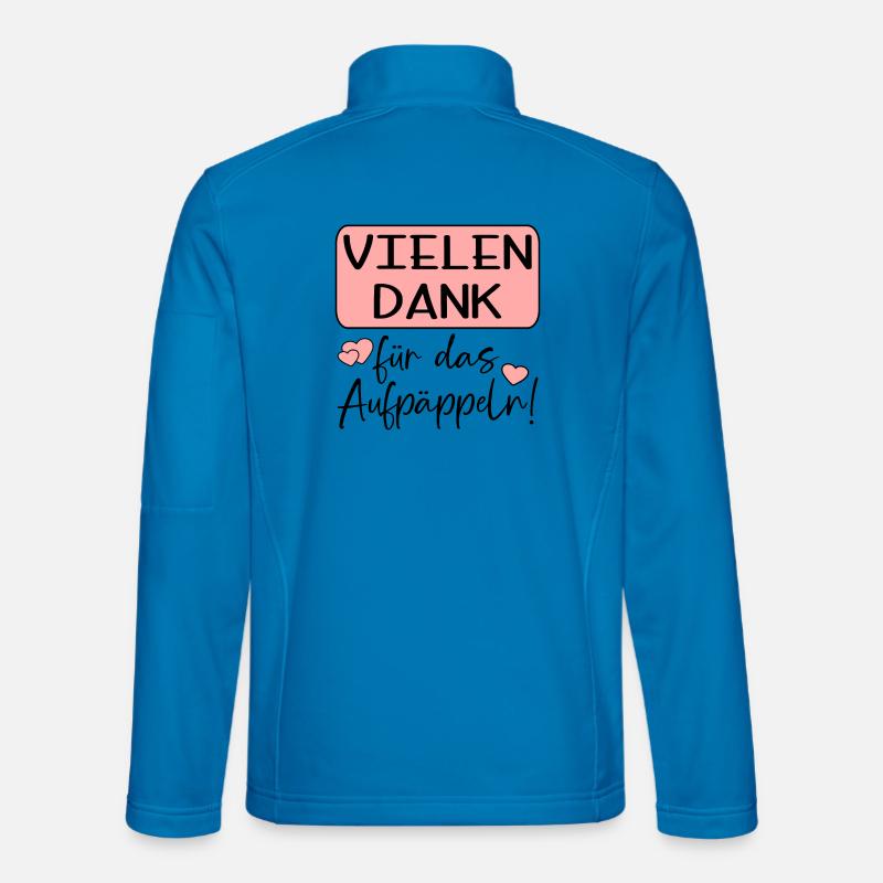 GUTE BESSERUNG - AUFPÄPPELN - Unisex Softshelljacke - Lichtblau