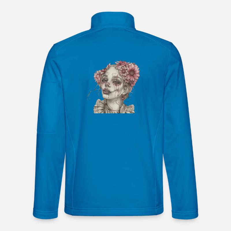 Pink Calavera - Unisex Softshell Jacket - light blue