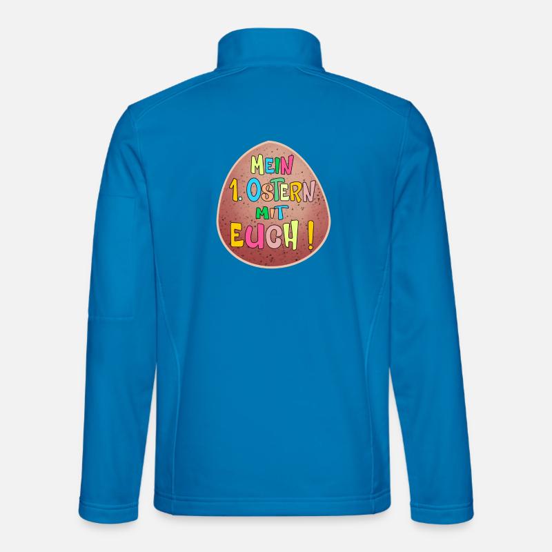 1. Ostern Ostereier - Unisex Softshelljacke - Lichtblau