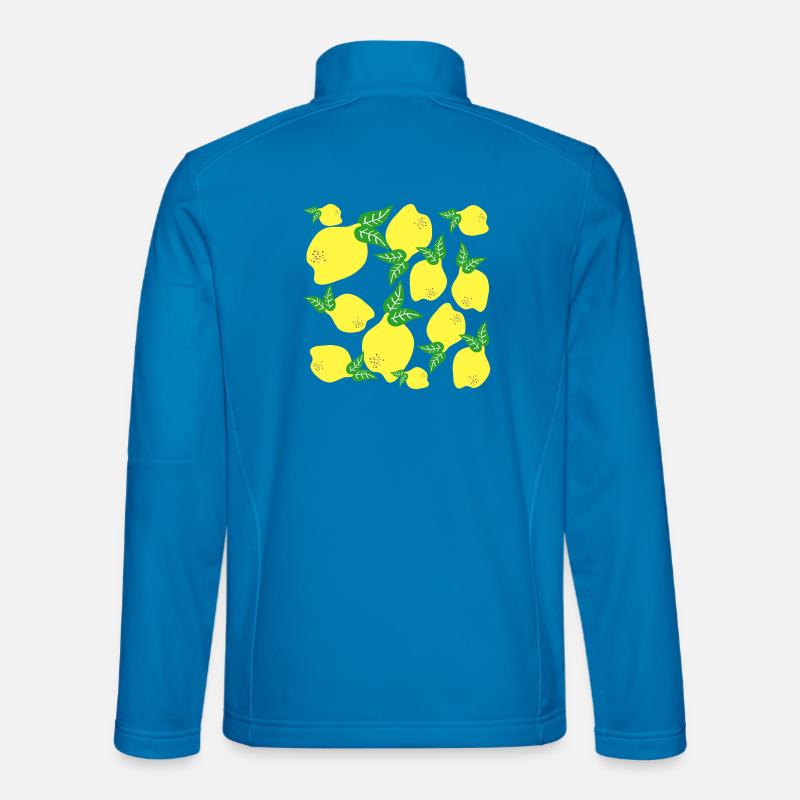 Lemon Pattern - Unisex Softshell Jacket - light blue