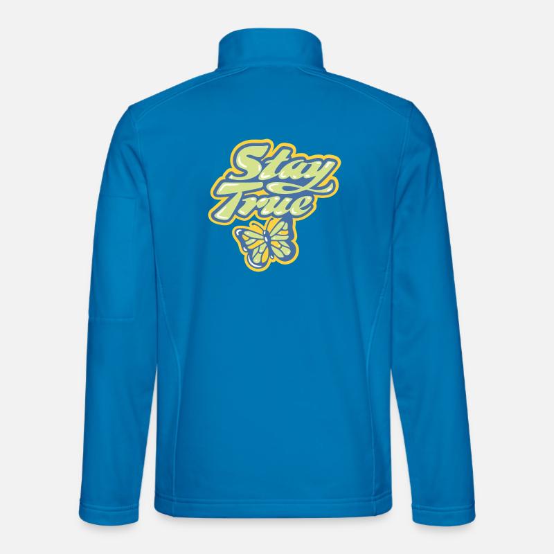 Stay True – Lettrage pastel Veste en tissu softshell Unisexe
