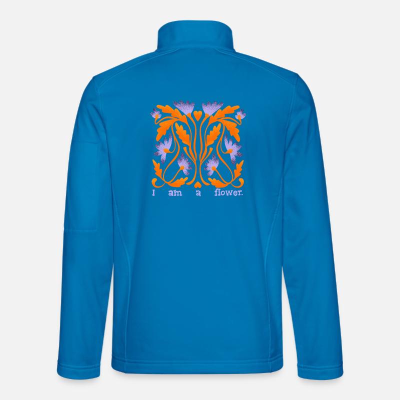 I Am a Flower - Unisex Softshell Jacket - light blue