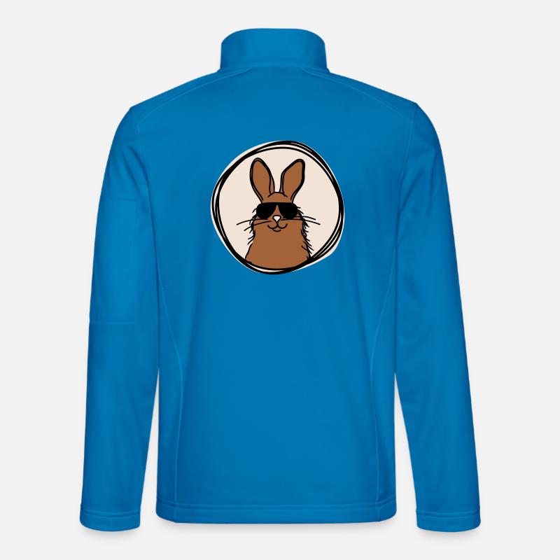 cooler Hase - Unisex Softshelljacke - Lichtblau