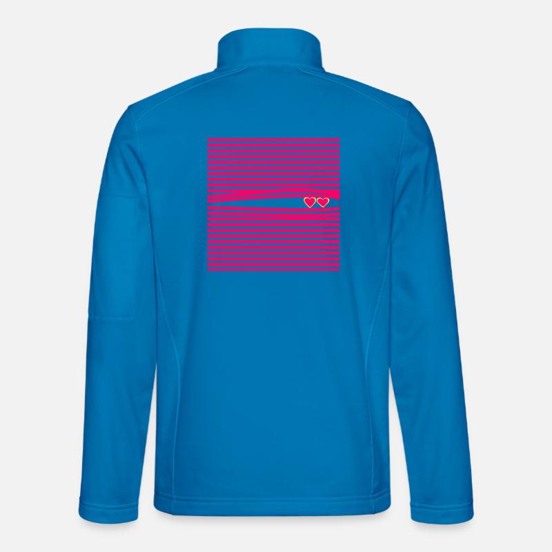 LOVE DECLARATION RELATIONSHIP LOVE HEARTS Unisex Softshell Jacket