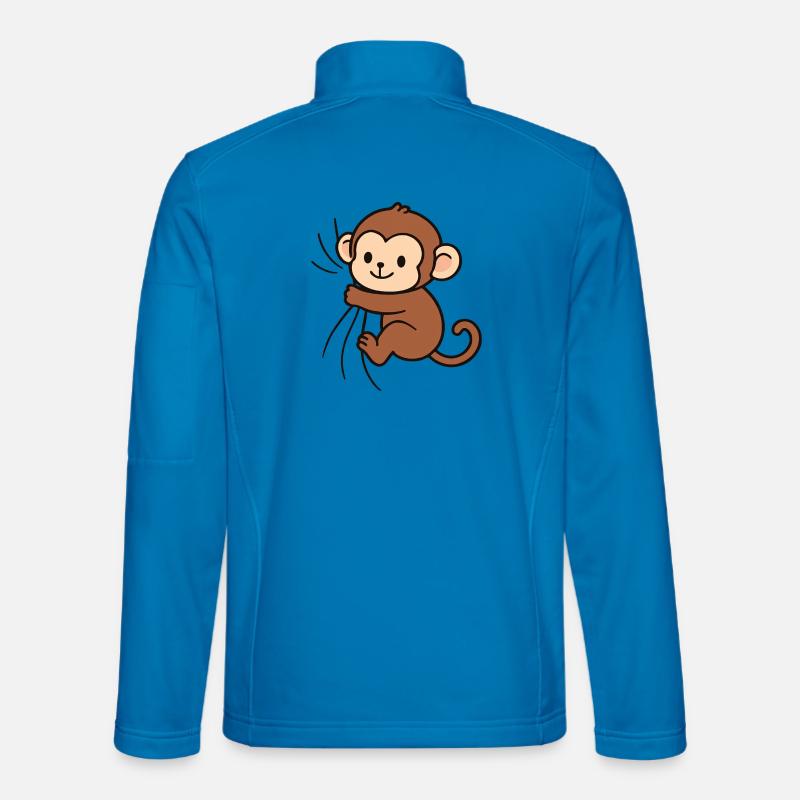 Dear little monkey - Unisex Softshell Jacket - light blue