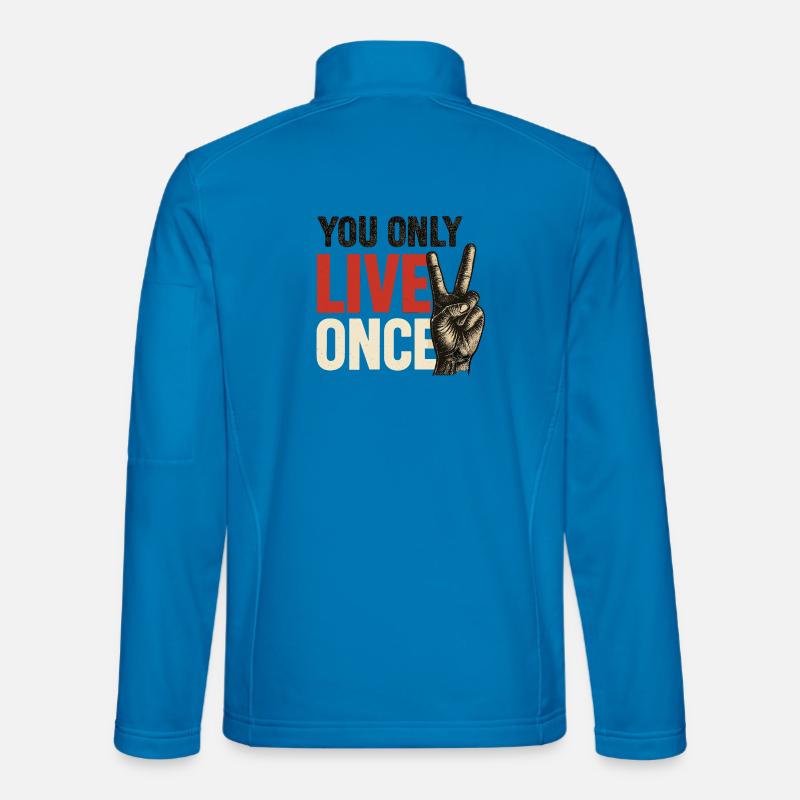 Du Lebst Nur Einmal Vintage Unisex Softshelljacke