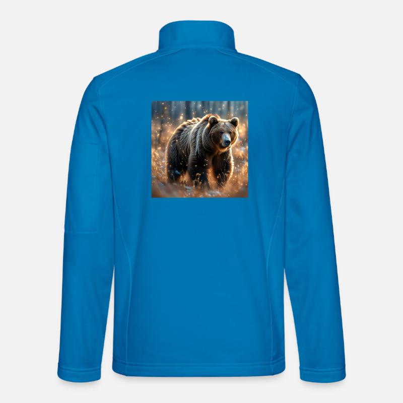 Power Animal Magical Bear - Unisex Softshell Jacket - light blue