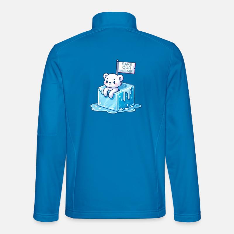Retten Sie unser Zuhause - Unisex Softshelljacke - Lichtblau