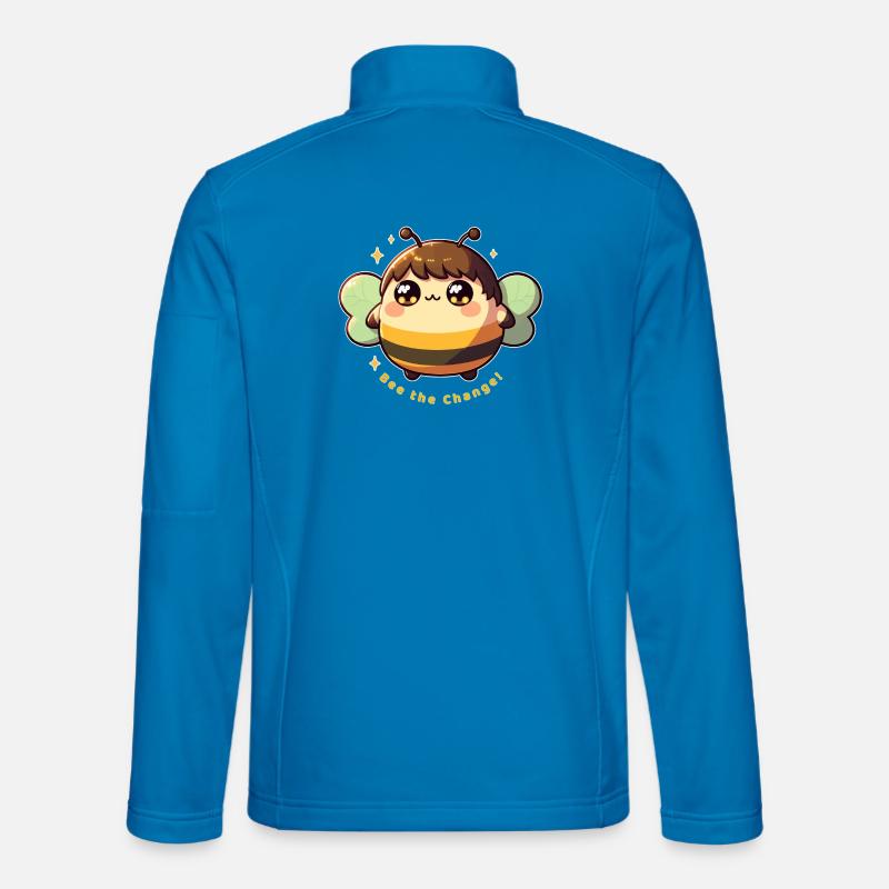 Biene die Veränderung! - Unisex Softshelljacke - Lichtblau
